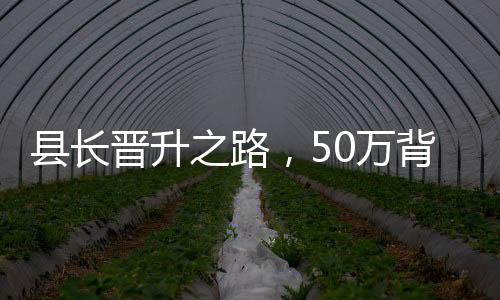 縣長(zhǎng)晉升之路，50萬背后的故事，一個(gè)月實(shí)現(xiàn)從縣長(zhǎng)到縣委書記的跨越