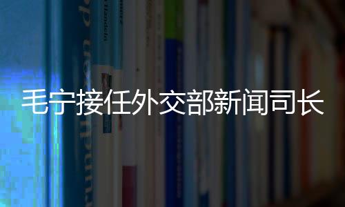 毛寧接任外交部新聞司長，展望未來攜使命赴新的征程