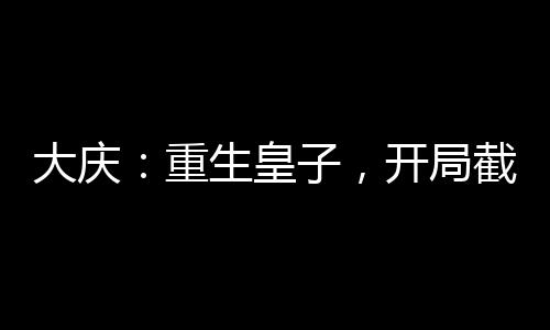 大慶：重生皇子，開局截胡司理理