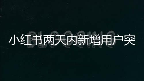 小紅書兩天內新增用戶突破七十萬大關，探索社交電商的新疆界