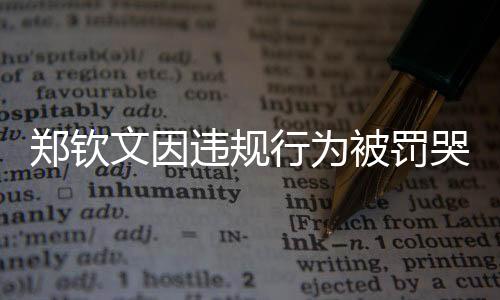 鄭欽文因違規(guī)行為被罰哭，一場(chǎng)值得深思的警示事件